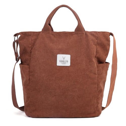 Women large tote bags corduroy - women,