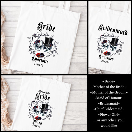 Personalised gothic skull - personalised,