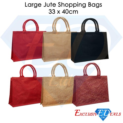 Large jute shopping bag - shopping,